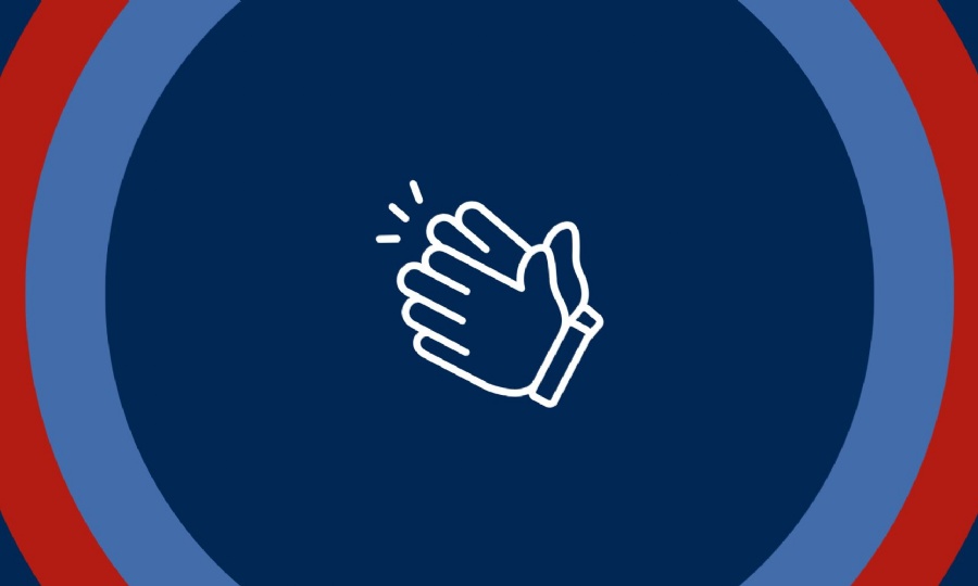 Hands clapping vector